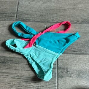 Beach bunny color block bikini bottom